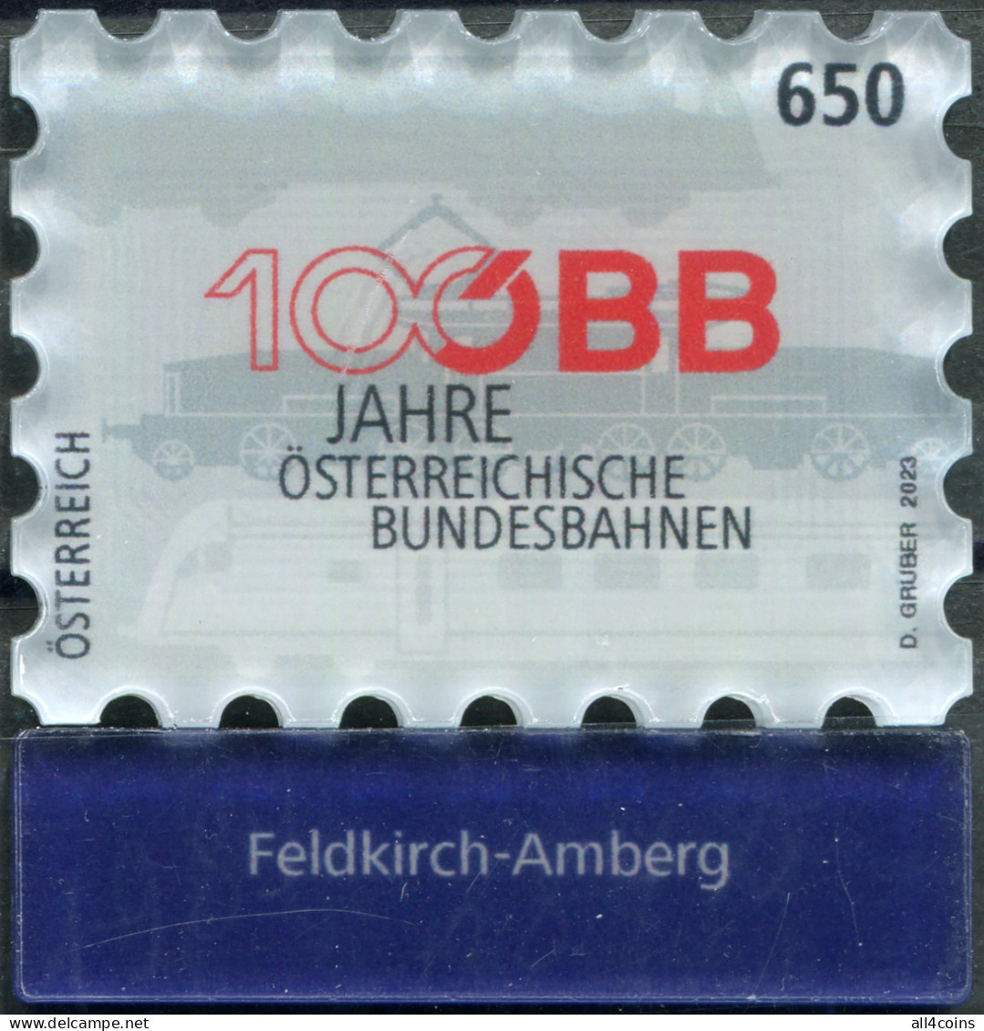 Austria 2023. Railway Company ÖBB. Feldkirch-Amberg (MNH OG) Souvenir Sheet - Neufs