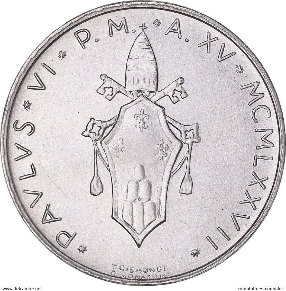 Monnaie, Cité Du Vatican, Paul VI, 10 Lire, 1978, FDC, Aluminium, KM:134 - Vatikan