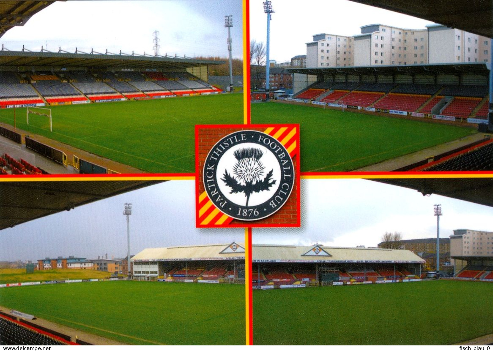 2) AK Fußball Stadion Postkarte Firhill Stadium Partick Thistle FC Maryhill Glasgow Wyre Schottland Scotland Football - Fútbol