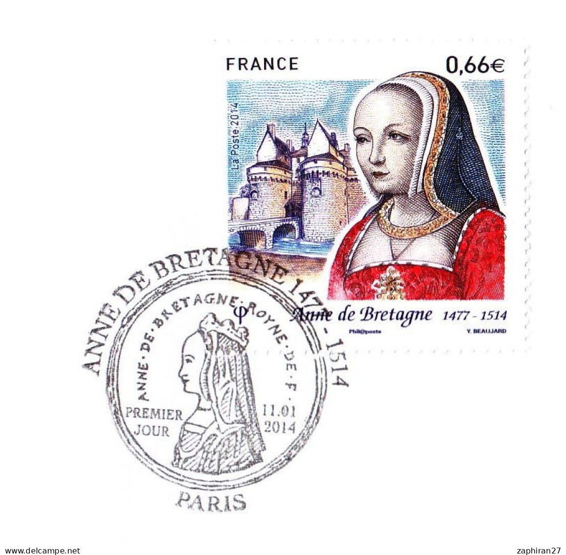 FAMILLES ROYALES : ANNE DE BRETAGNE 1477-1514 (11-1-2014) #616# - Royalties, Royals
