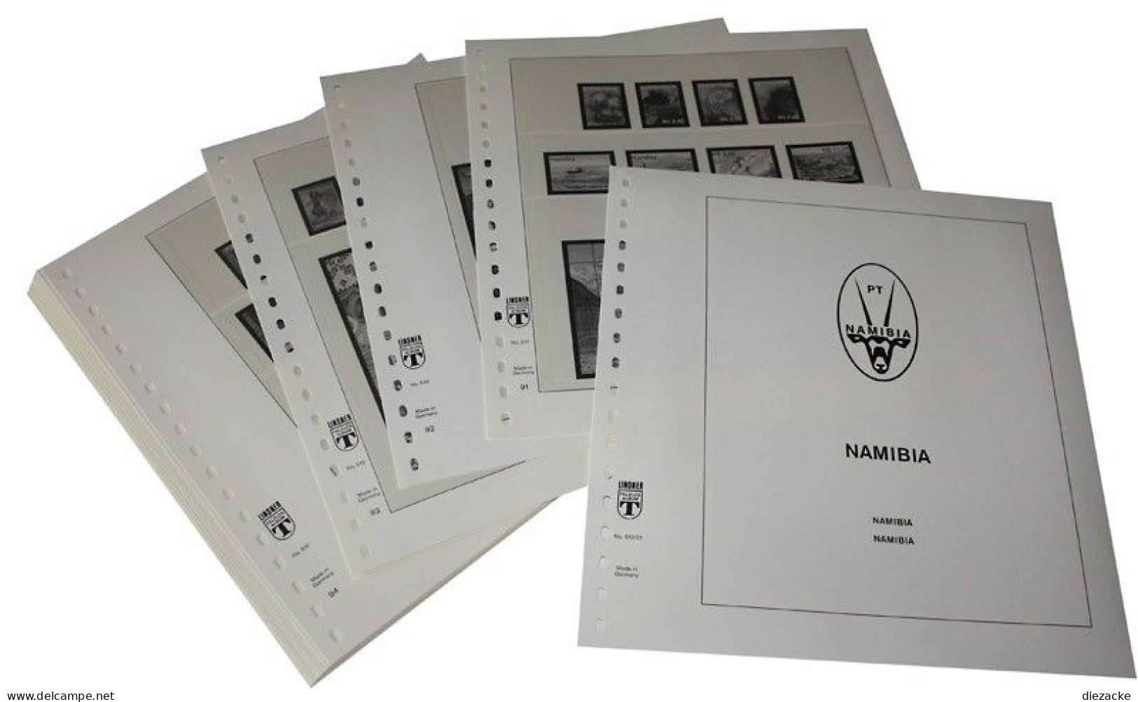 Lindner-T Namibia 2001-2014 Vordrucke 510-01 Neuware ( - Afgedrukte Pagina's