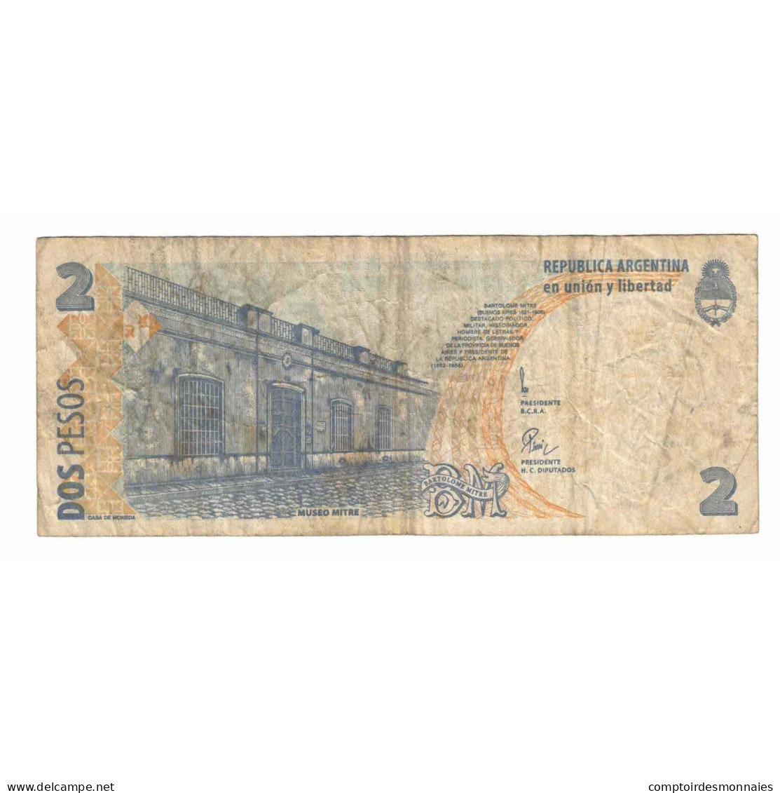 Billet, Argentine, 2 Pesos, KM:346, TB - Argentinië