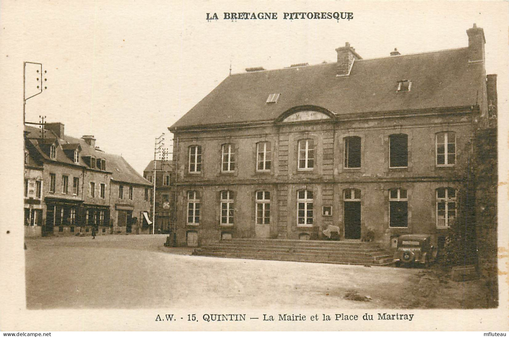 22* QUINTIN  Mairie Et Place Du Martray   RL20,0420 - Quintin