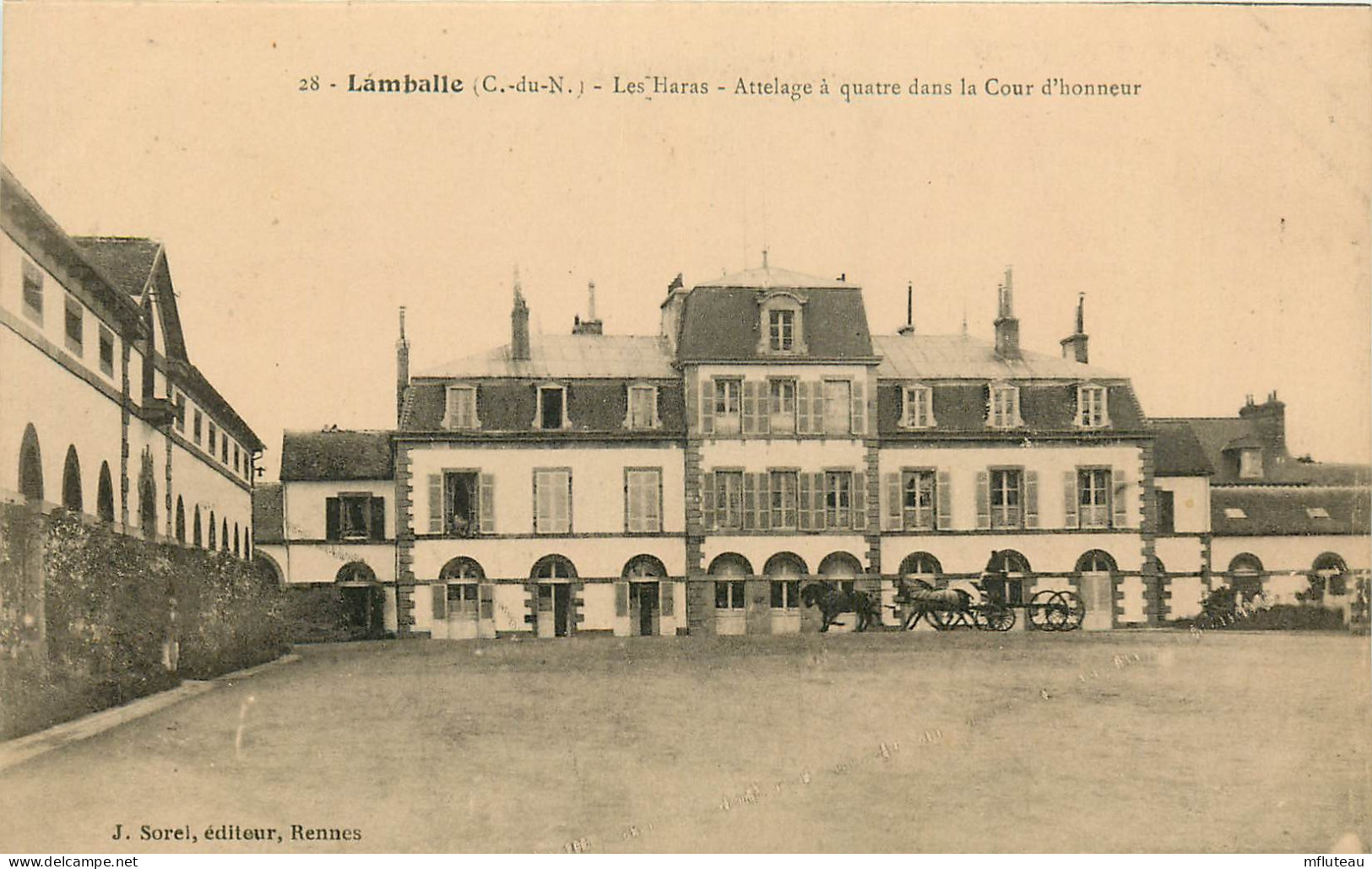 22* LAMBALLE Les Haras  - Attelage A Quatre  RL20,0363 - Lamballe
