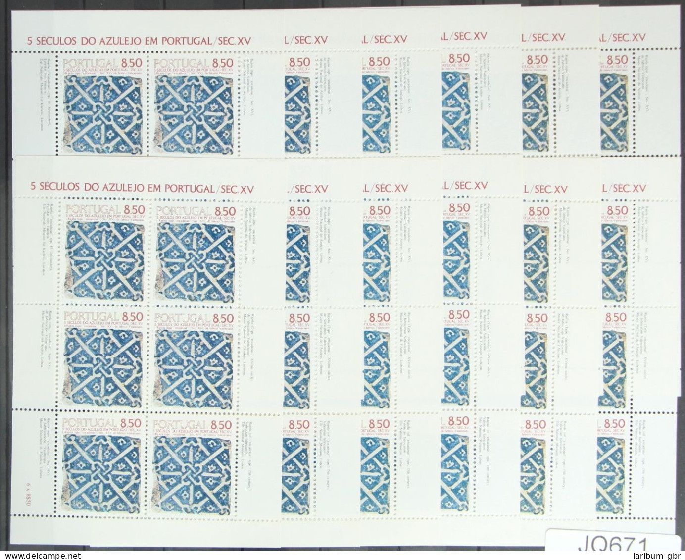 Portugal 24x 1528 Als Kleinbogen Postfrisch Ca. 108,- Katalog #JQ671 - Andere & Zonder Classificatie
