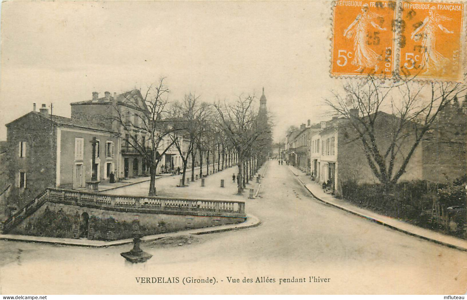 33* VERDELAIS  Les Allees En Hiver     RL20,1184 - Verdelais