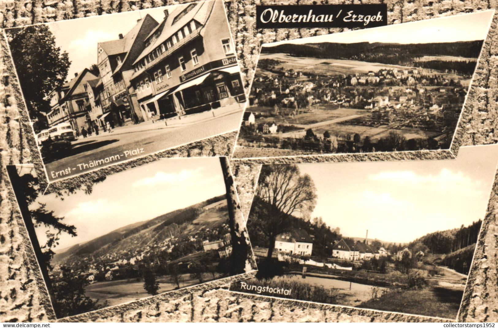 OLBERNHAU, SAXONY, MULTIPLE VIEWS, ARCHITECTURE, GERMANY, POSTCARD - Olbernhau