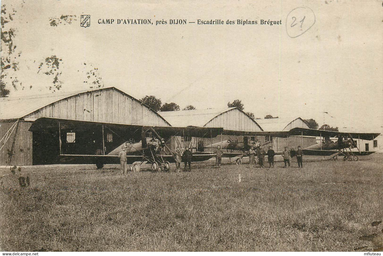 21* DIJON   Camp Aviation – Escadrille De Breguet  RL22,1056 - Matériel