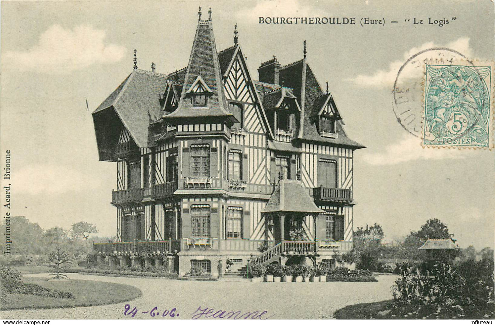 27* BOURGTHEROULDE  « le Logis »     RL22,1811 - Bourgtheroulde