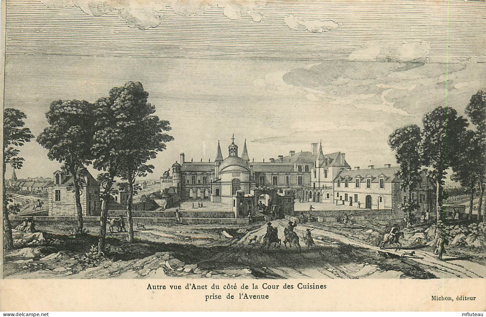 28* ANET   Le Château    (dessin)   RL22,2149 - Anet