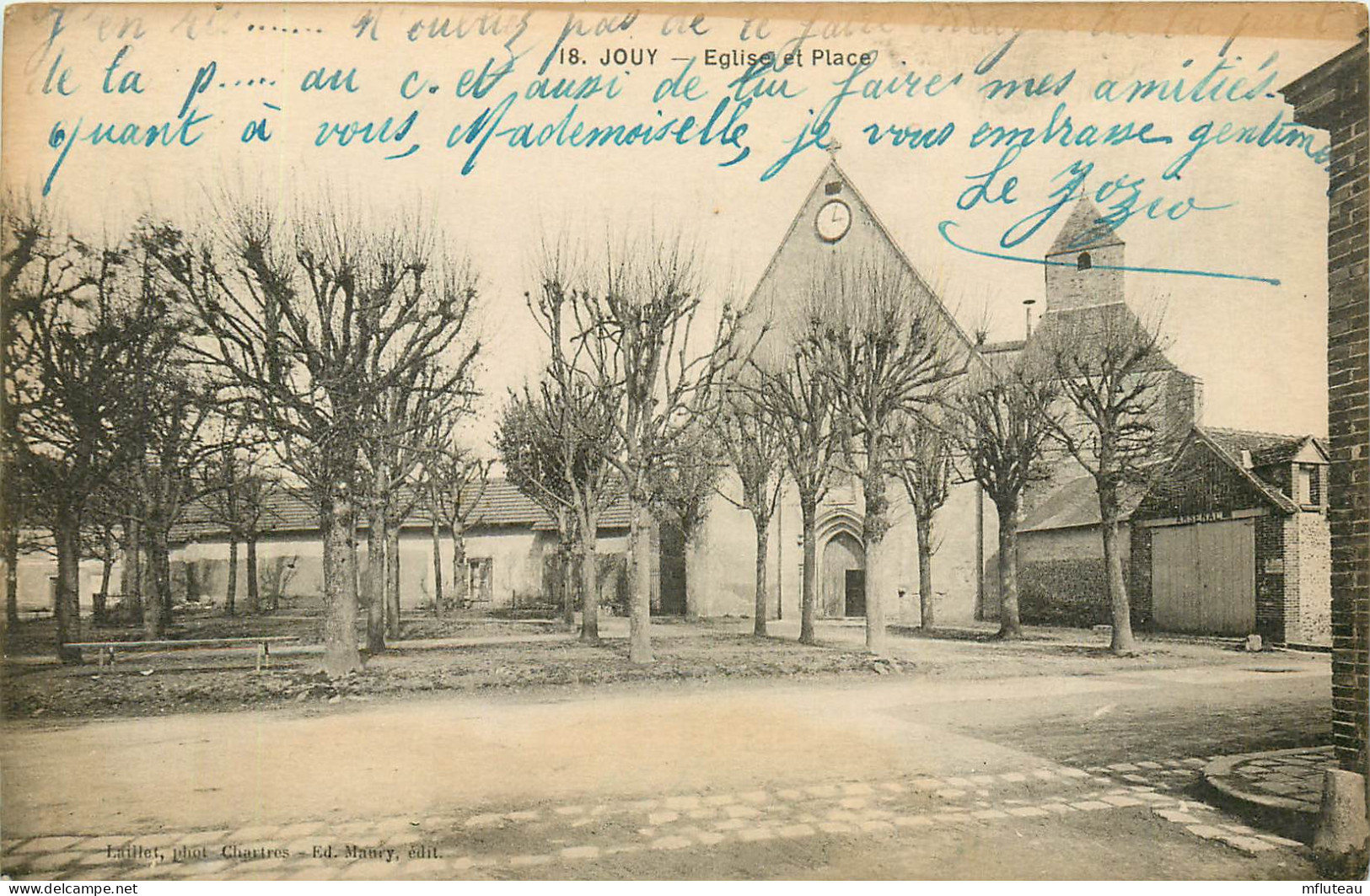 28* JOUY  Eglise  Et Place      RL22,2104 - Jouy