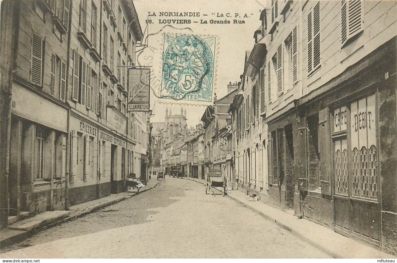 27* LOUVIERS     La Grande Rue  L22,1934 - Louviers