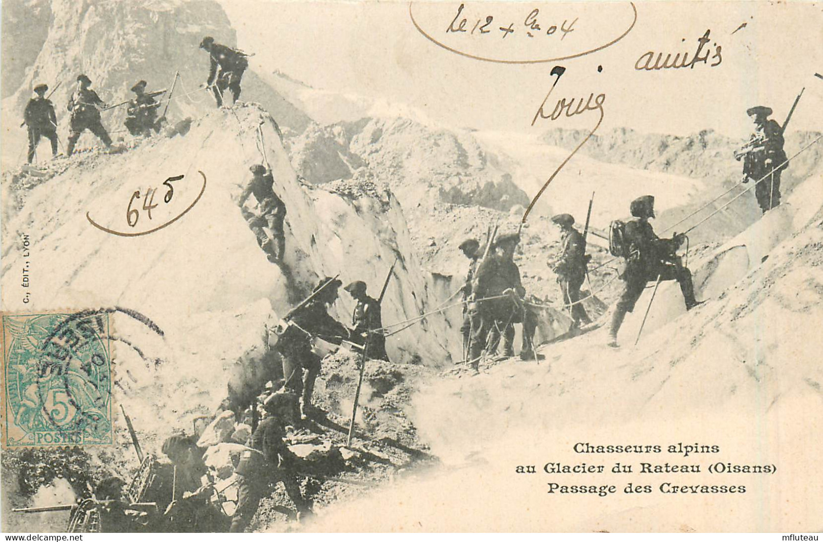 38* OISANS  Chasseurs Alpine Au Glacier Du Rateau          RL34.0624 - Manovre