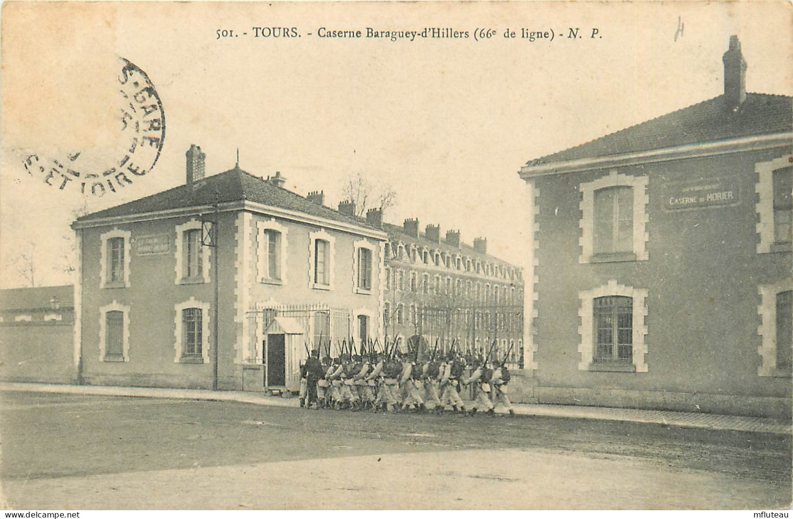37* TOURS   Caserne Baranguey D Hilliers  - 66e De Ligne       RL34.0491 - Barracks