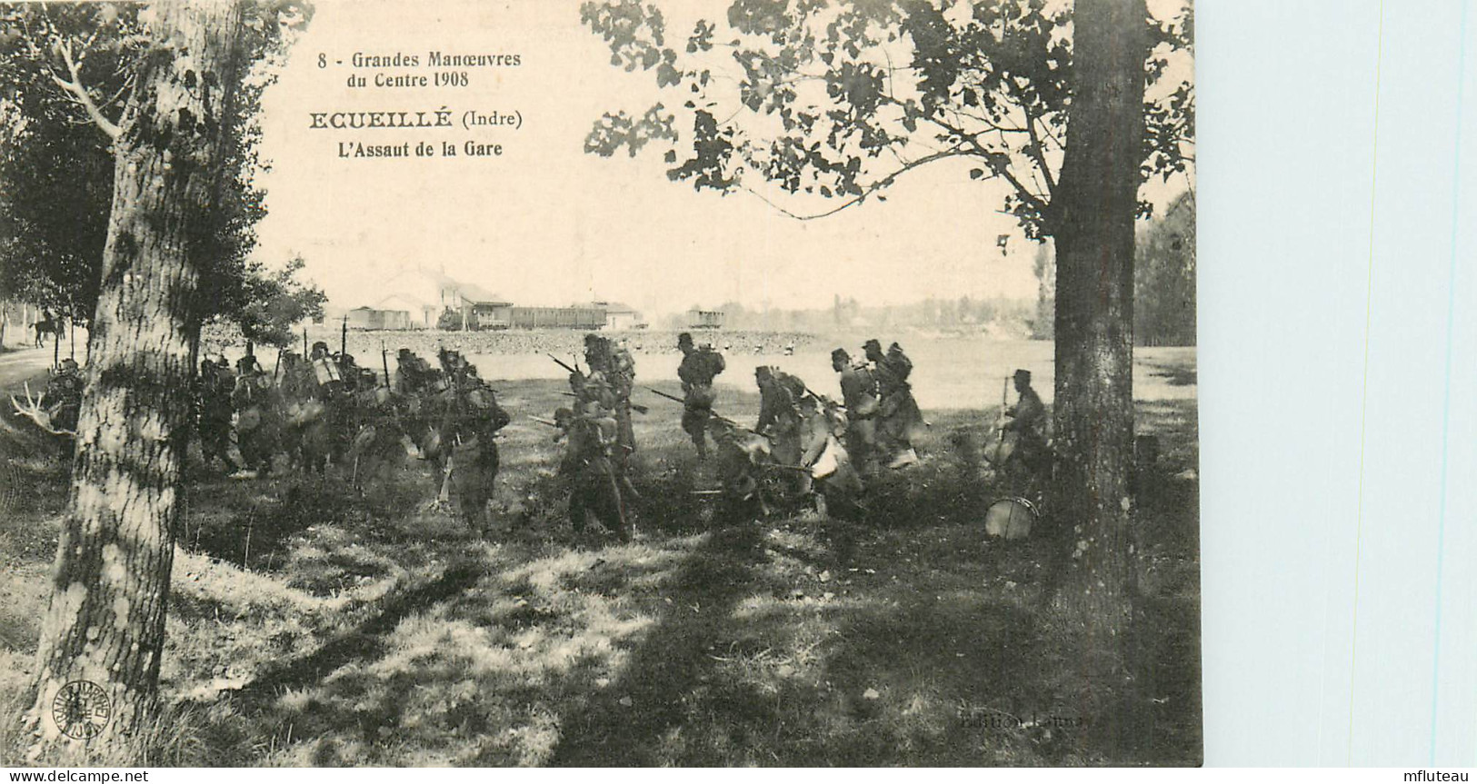 36* ECUEILLE Manœuvres 1908 – Assaut De La Gare        RL34.0369 - Manovre