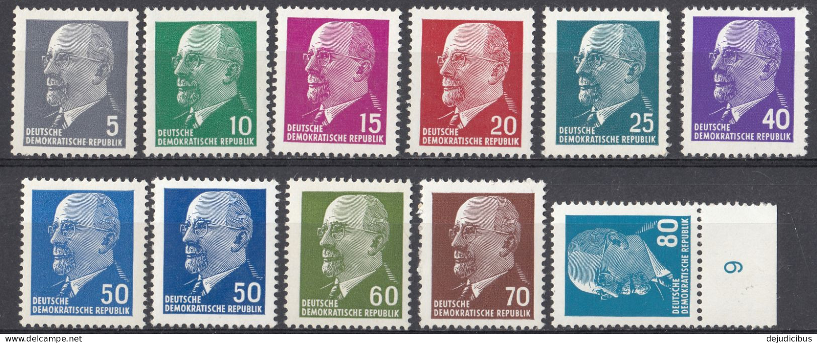 DDR - 1961/1967 - Lotto Composto Da 11 Valori Nuovi MNH: Yvert 561/564A, 564C/564EA Di Cui Il 564D In Due Varietà - Unused Stamps