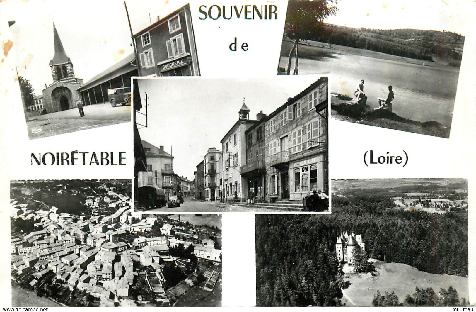 42* NOIRETABLE  « souvenir » Multi Vues  (CPSM Format 9x14cm)        RL34.0840 - Noiretable