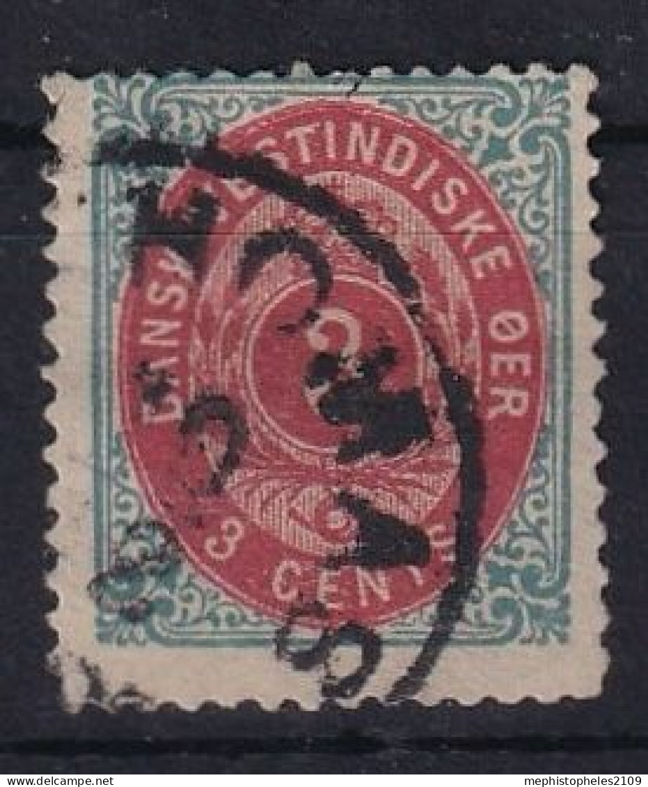 DANISH WEST-INDIES 1874 - Canceled - Sc# 6 - Dänische Antillen (Westindien)