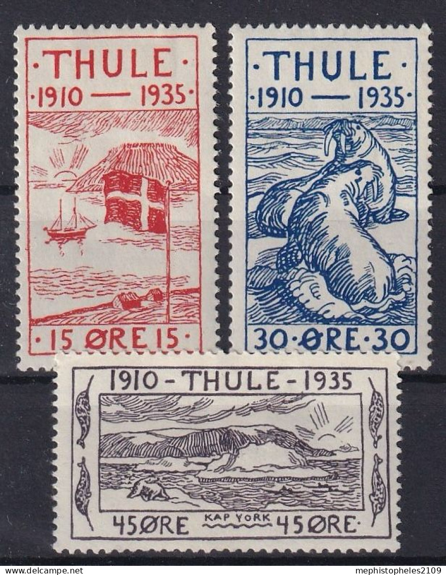 THULE 1935 - MLH - Mi 2, 4, 5 - Unused Stamps