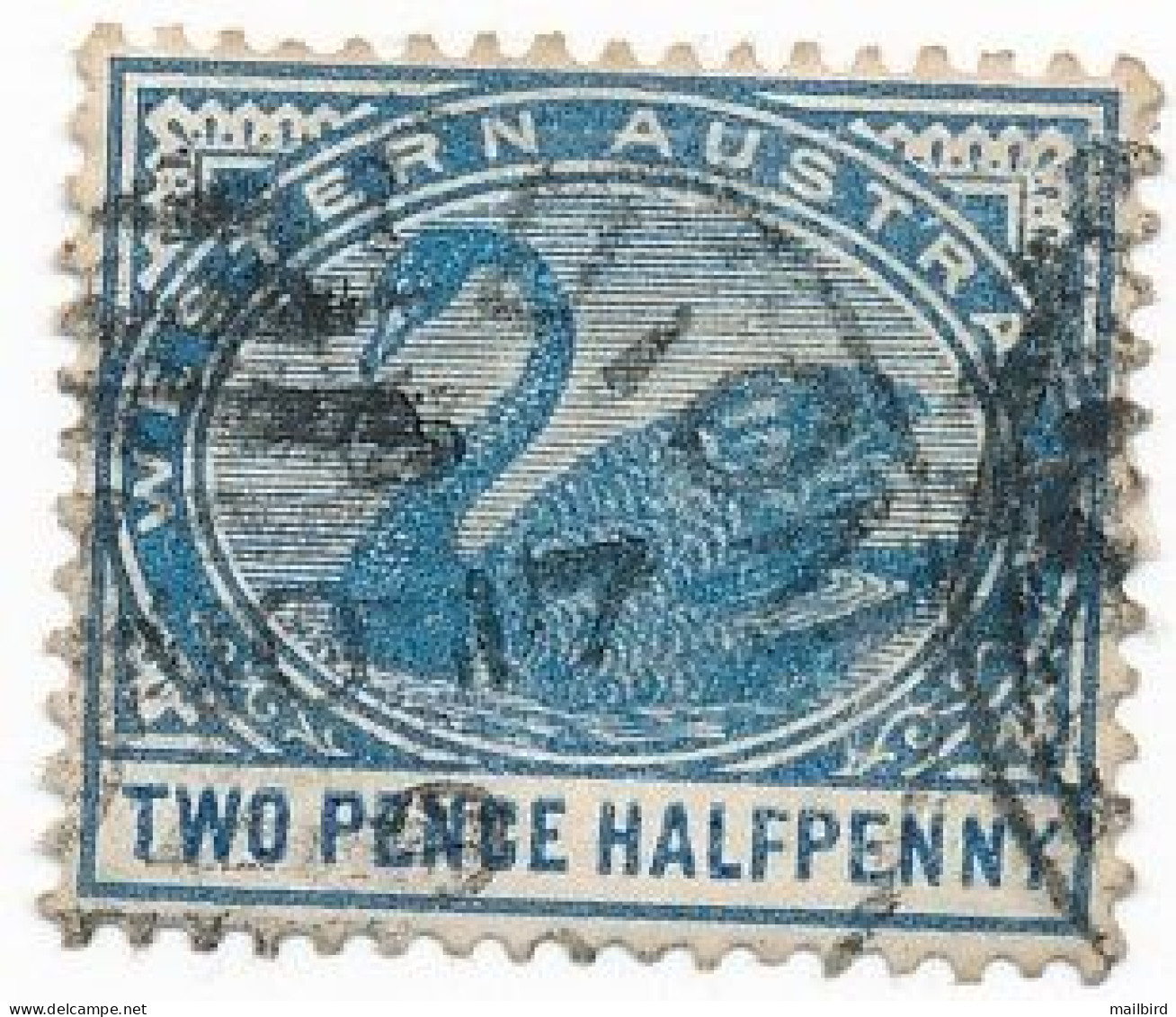 Western Australia 1890-93 SC64 2 1/2p Two Pence Halfpenny Swan - USED - Gebruikt