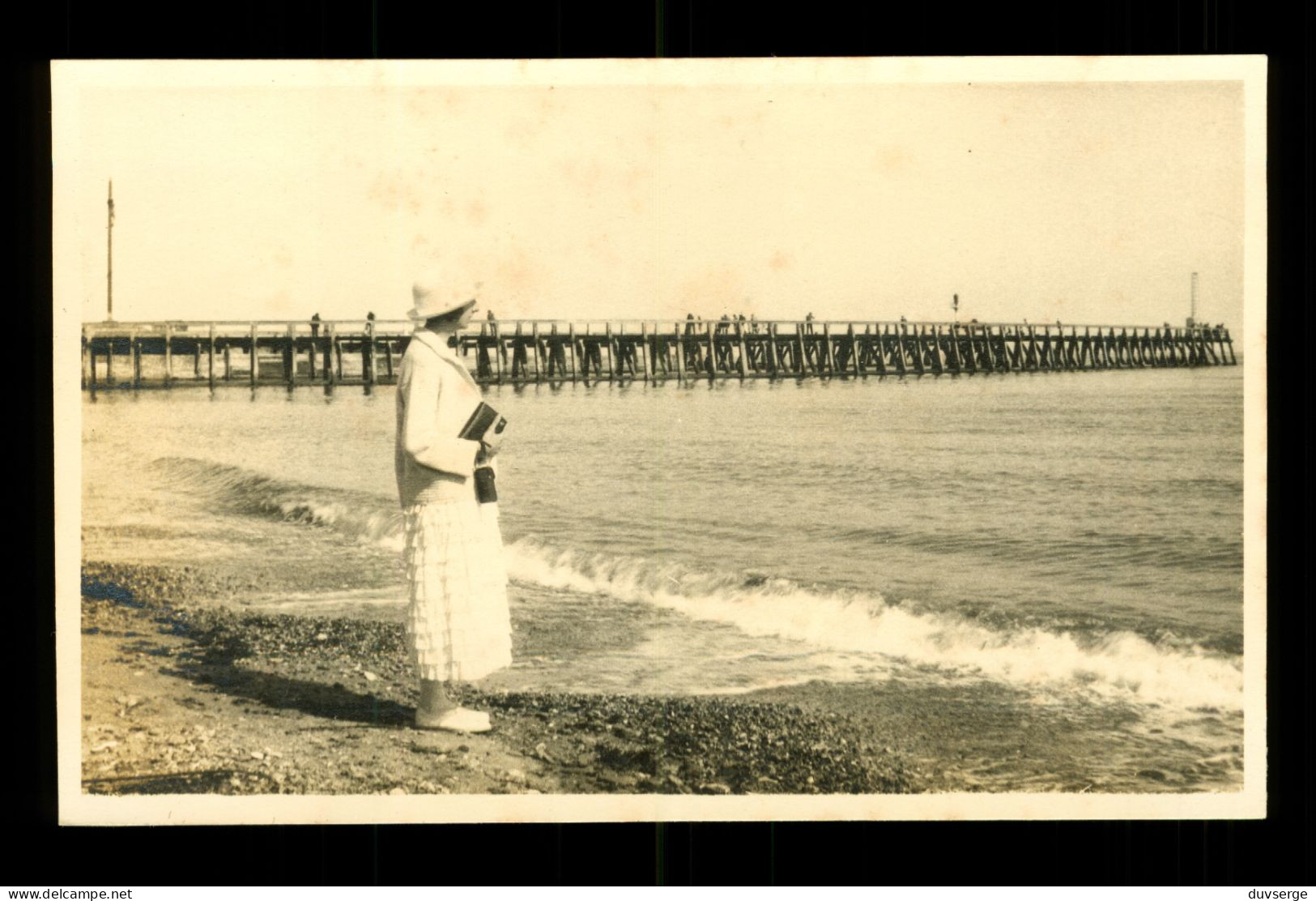 14 Calvados Courseulles Sur Mer Carte Photo 1926   ( Format 9cm X 14cm ) - Courseulles-sur-Mer