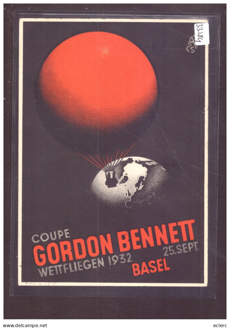 FORMAT 10x15cm - BASEL - COUPE GORDON BENNETT WETTFLIEGEN 1932  - TB - Basel