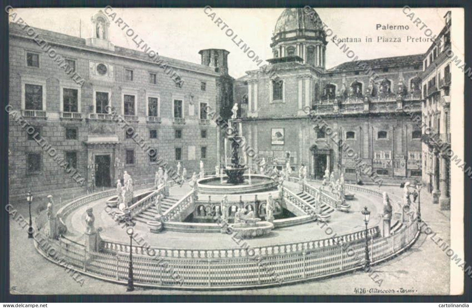 Palermo Città Piazza Pretoria Alterocca Cartolina ZT7749 - Palermo