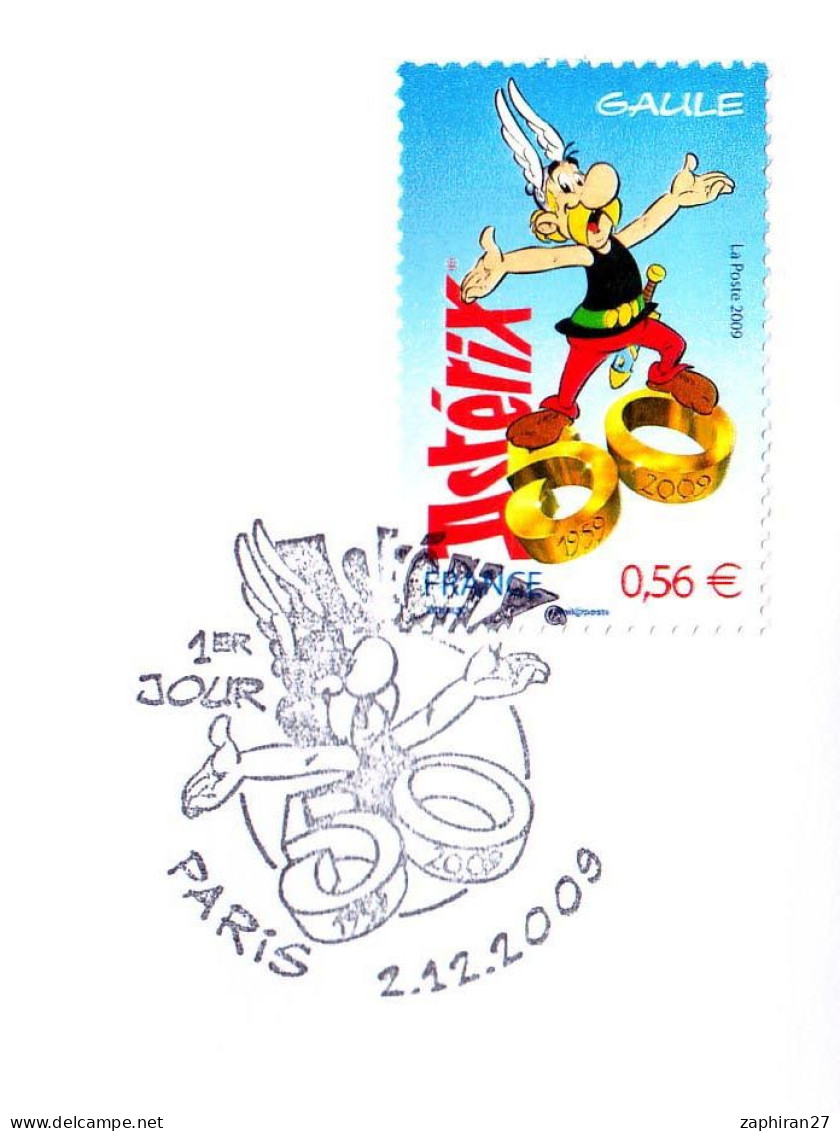 BANDE DESSINEE : LES 50 ANS ASTERIX 1er JOUR (2-12-2009) #621# - Stripsverhalen