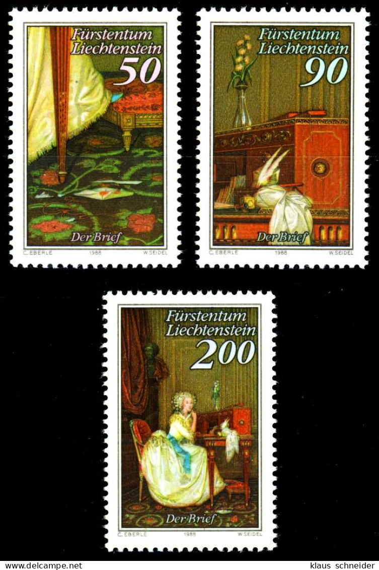 LIECHTENSTEIN 1988 Nr 957-959 Postfrisch SB49DE6 - Unused Stamps
