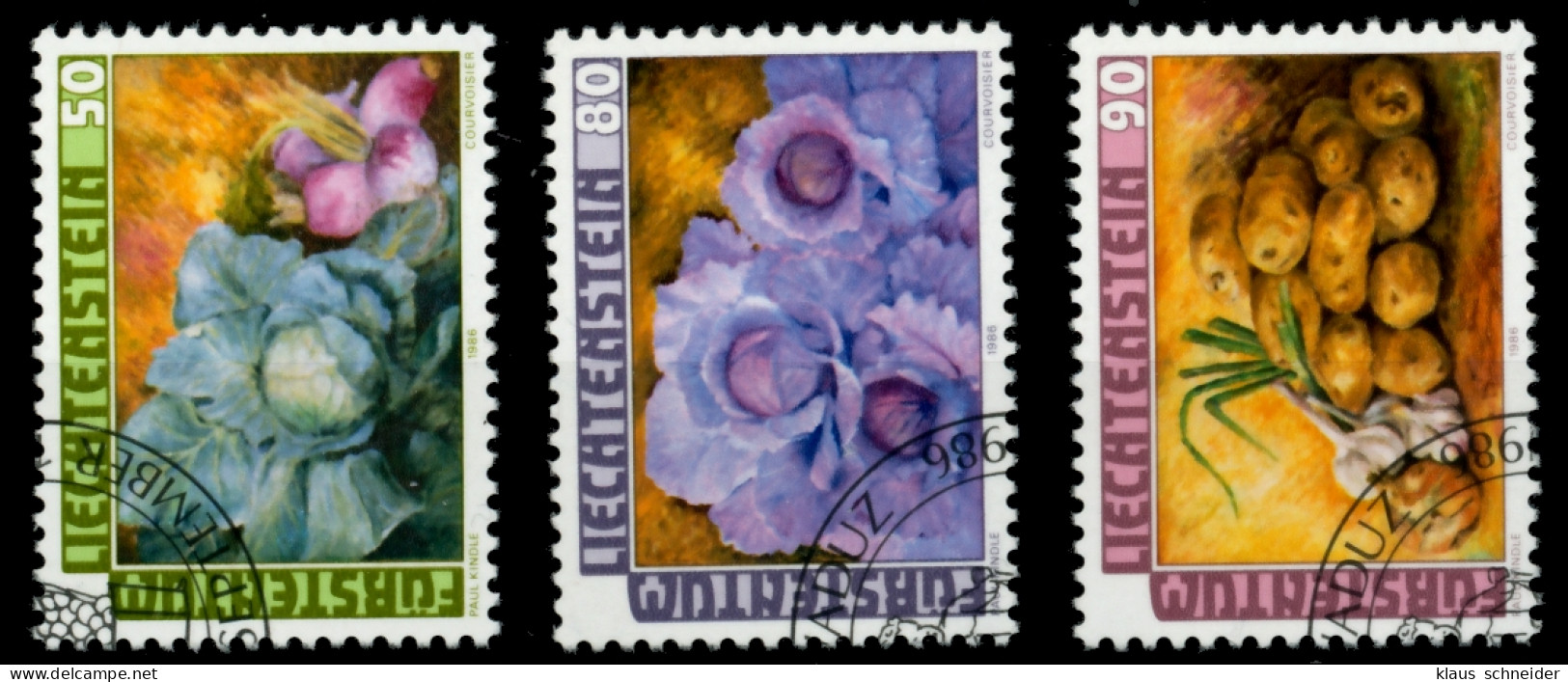 LIECHTENSTEIN 1986 Nr 904-906 Gestempelt SB49FEA - Used Stamps