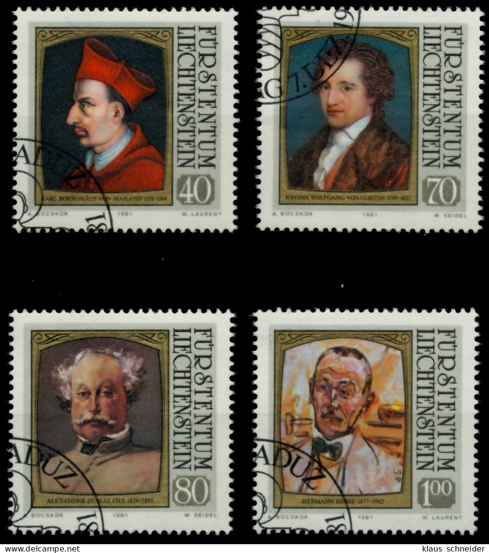 LIECHTENSTEIN 1981 Nr 784-787 Gestempelt X6E699A - Used Stamps