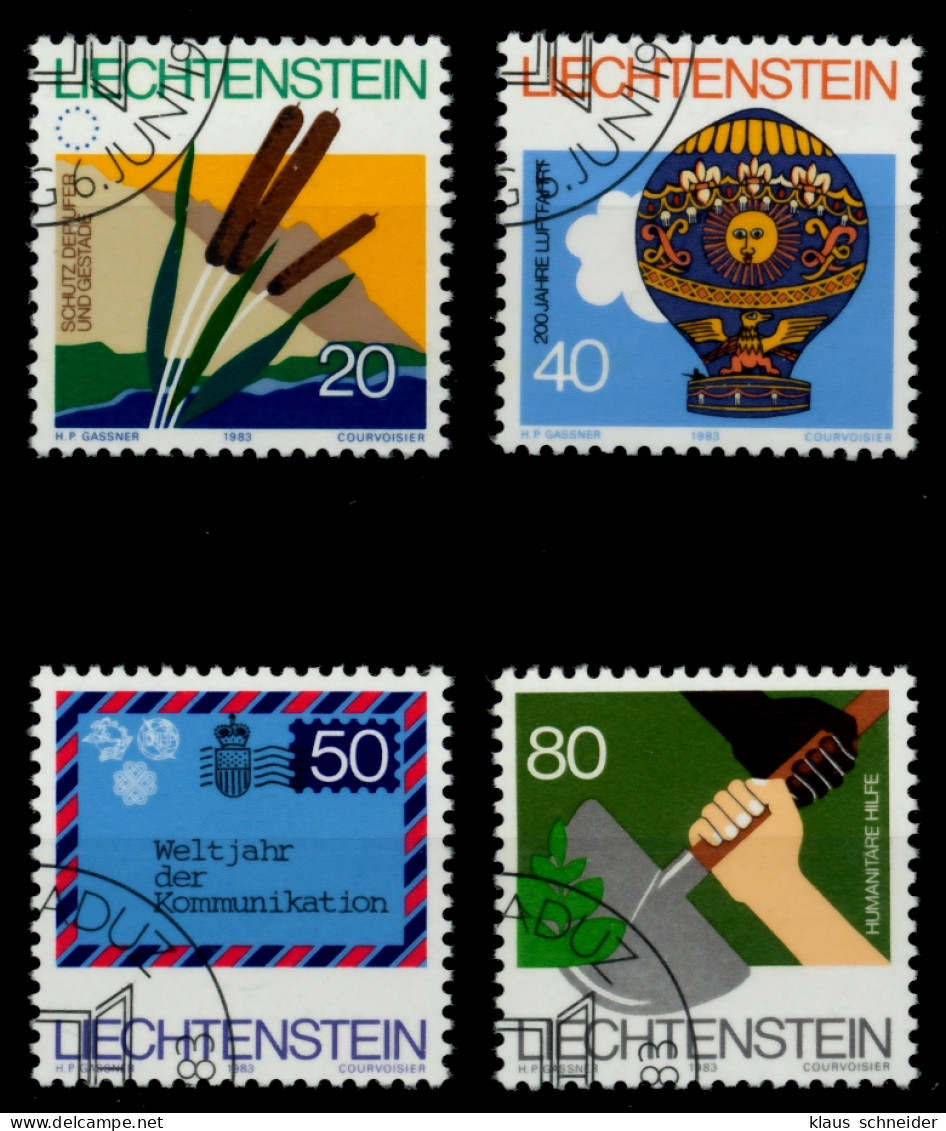 LIECHTENSTEIN 1983 Nr 824-827 Gestempelt X6E69AE - Used Stamps