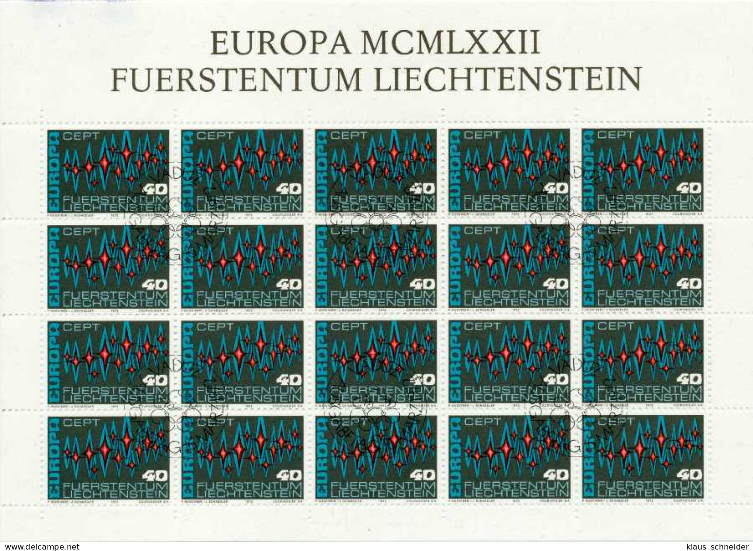 LIECHTENSTEIN BLOCK KLEINBOGEN Nr 564 ESST ZENT S545246 - Blocs & Feuillets