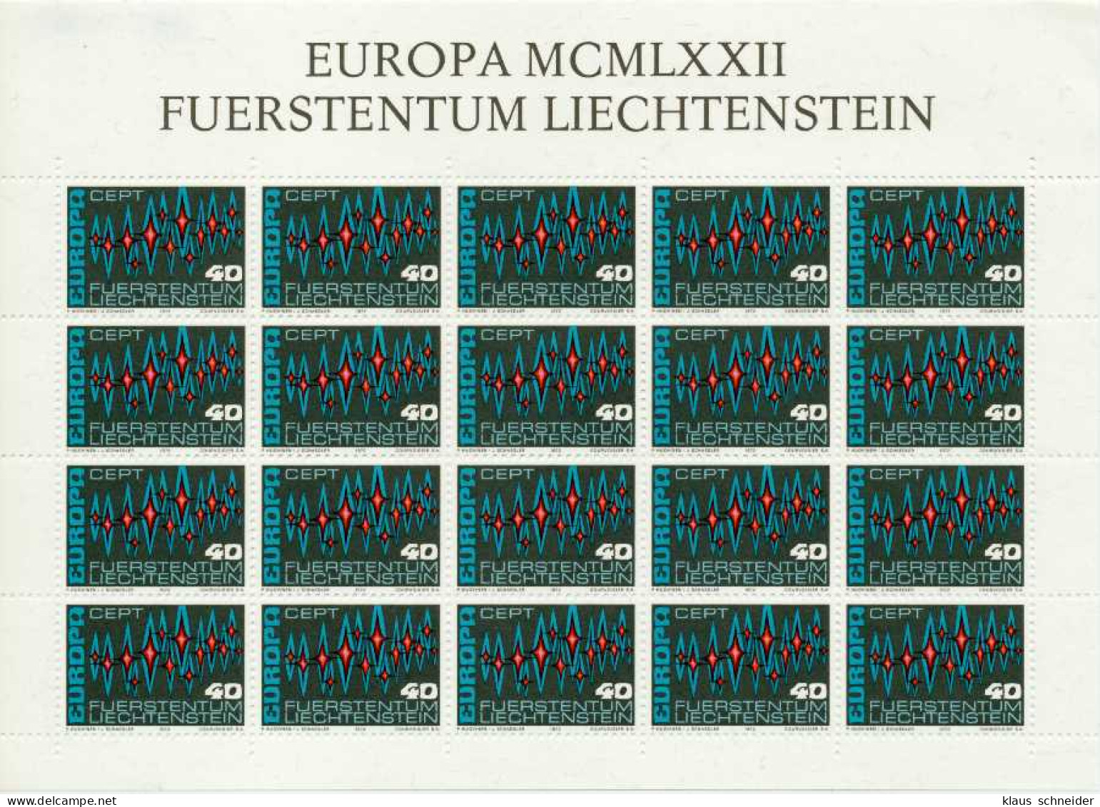 LIECHTENSTEIN BLOCK KLEINBOGEN Nr 564 Postfrisch KLEINB S54523A - Bloques & Hojas