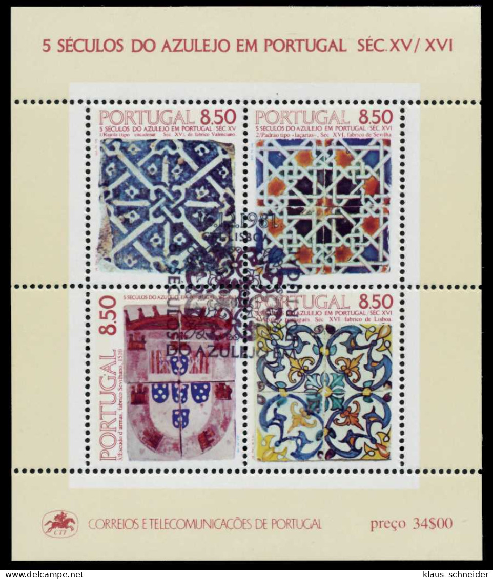 PORTUGAL Block 33 Zentrisch Gestempelt X7DC282 - Blocs-feuillets