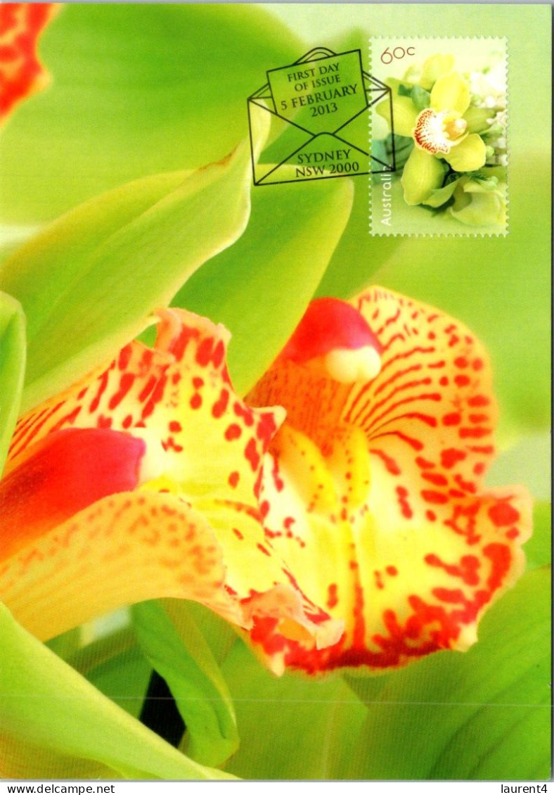 16-4-2024 (2 Z 11) Australia Maxicard (Orchid Flower) If No Bid - This Items Will NOT Be Re-listed For Sale - Cartoline Maximum