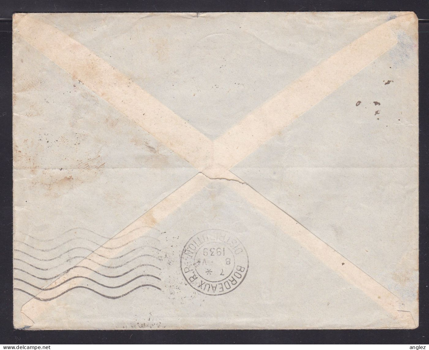 France / AOF / Cote D'Ivoire / Ivory Coast - 1939 Airmail Cover Abidjan To Bordeaux - Brieven En Documenten