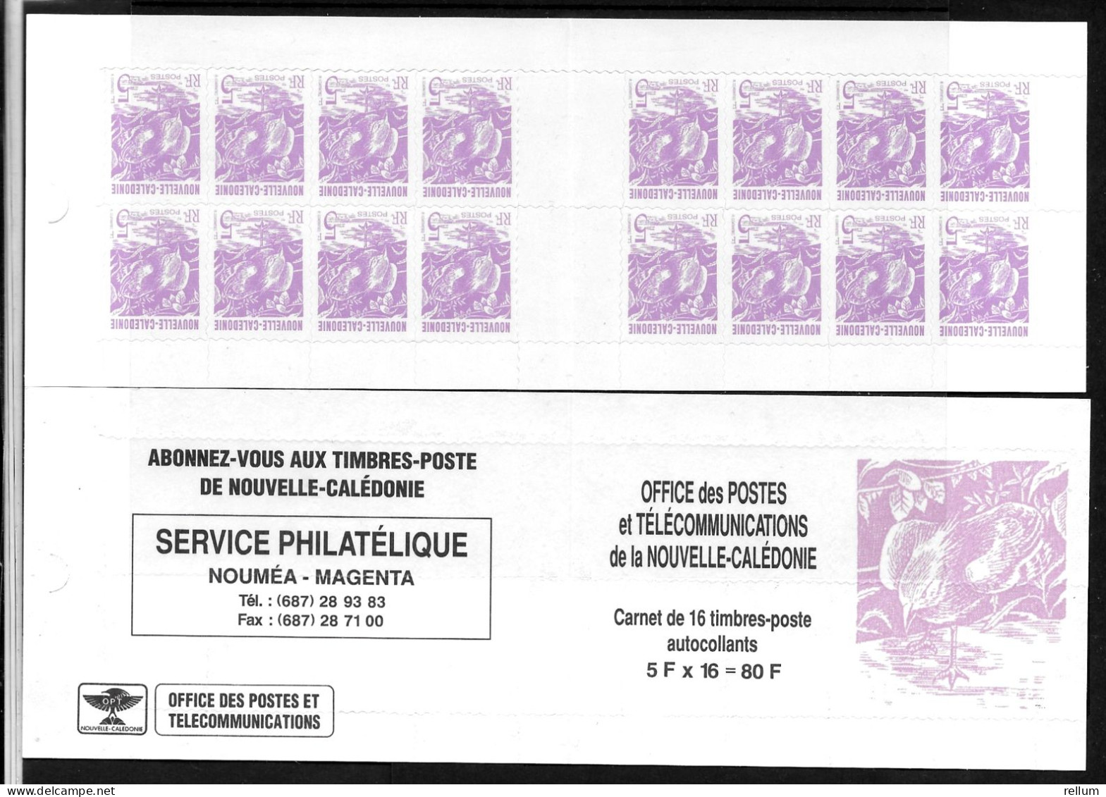 Nouvelle Calédonie 1994 - Yvert N° Carnet C655 - Michel N° MH 990 ** - Neufs