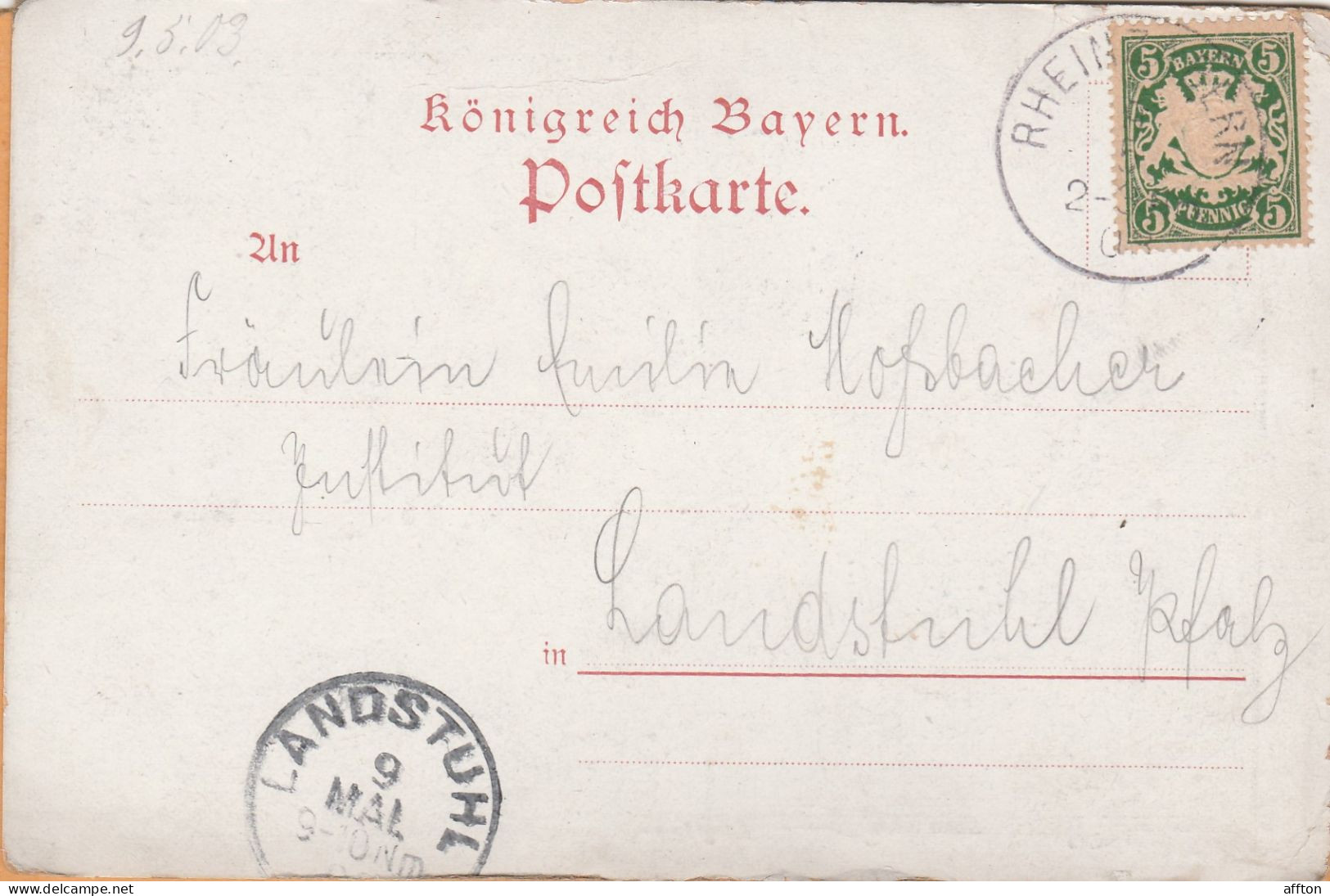 Gruss Aus Rheinzabern Germany 1900 Postcard - Germersheim