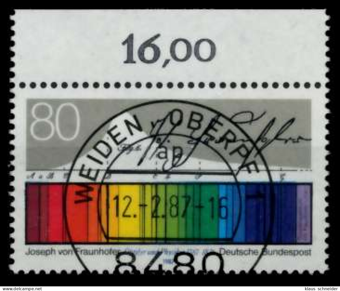 BRD 1987 Nr 1313 Zentrisch Gestempelt ORA X89E84A - Used Stamps