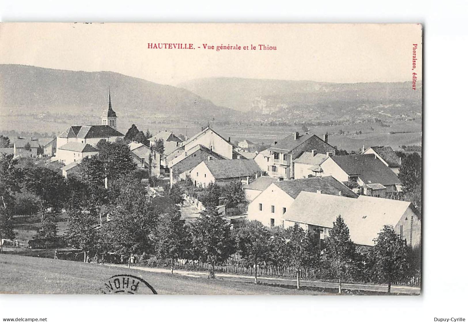 HAUTEVILLE - Vue Générale Et Le Thiou - Très Bon état - Hauteville-Lompnes