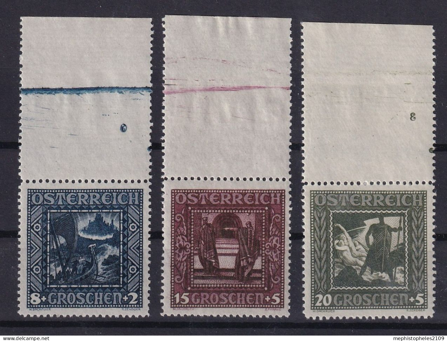 AUSTRIA 1926 - MNH - ANK 489A-491A - Neufs