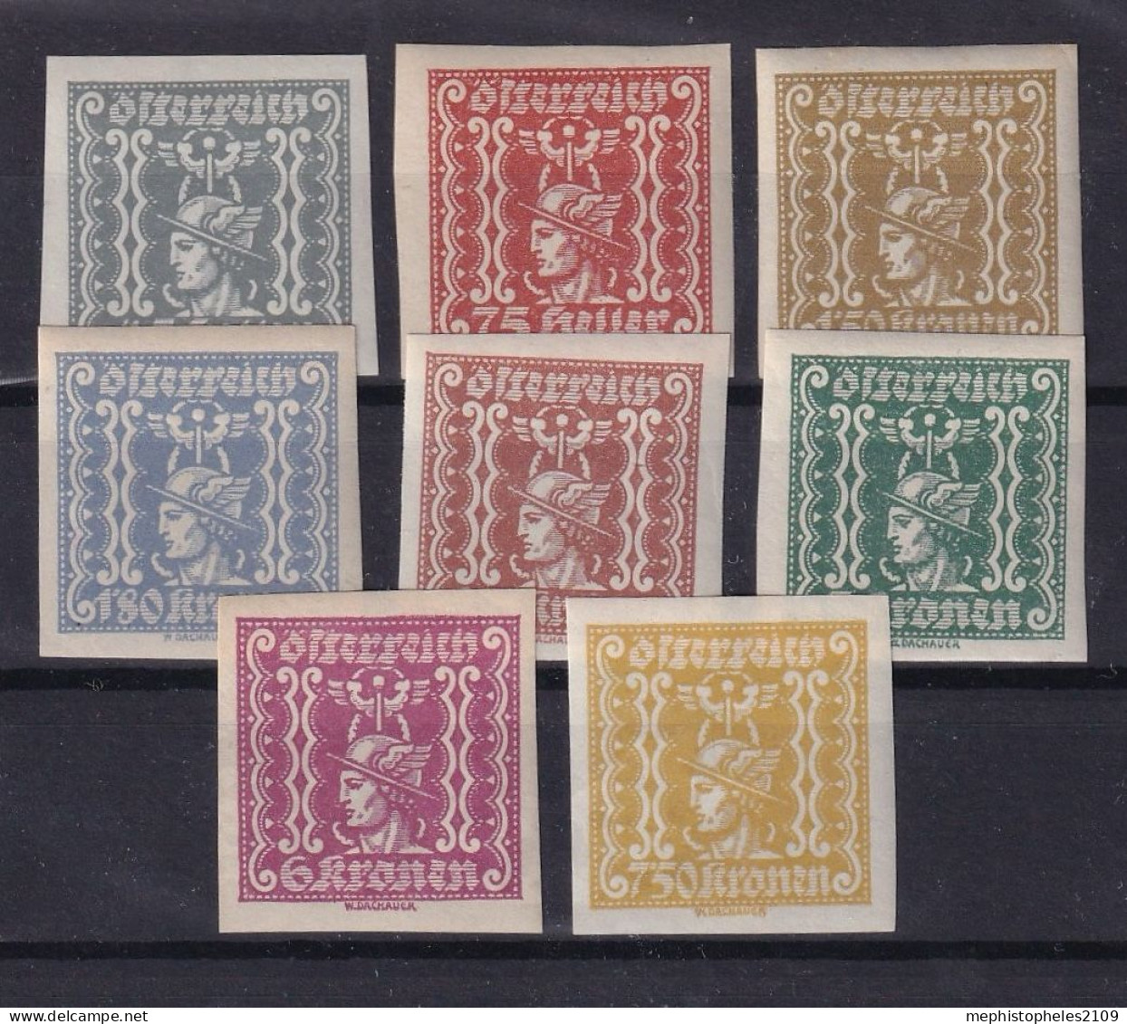 AUSTRIA 1921/22 - MNH - ANK 409-416 - Nuovi