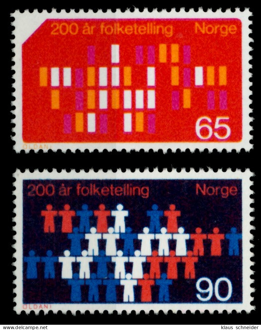 NORWEGEN Nr 596-597 Postfrisch S034CCE - Unused Stamps