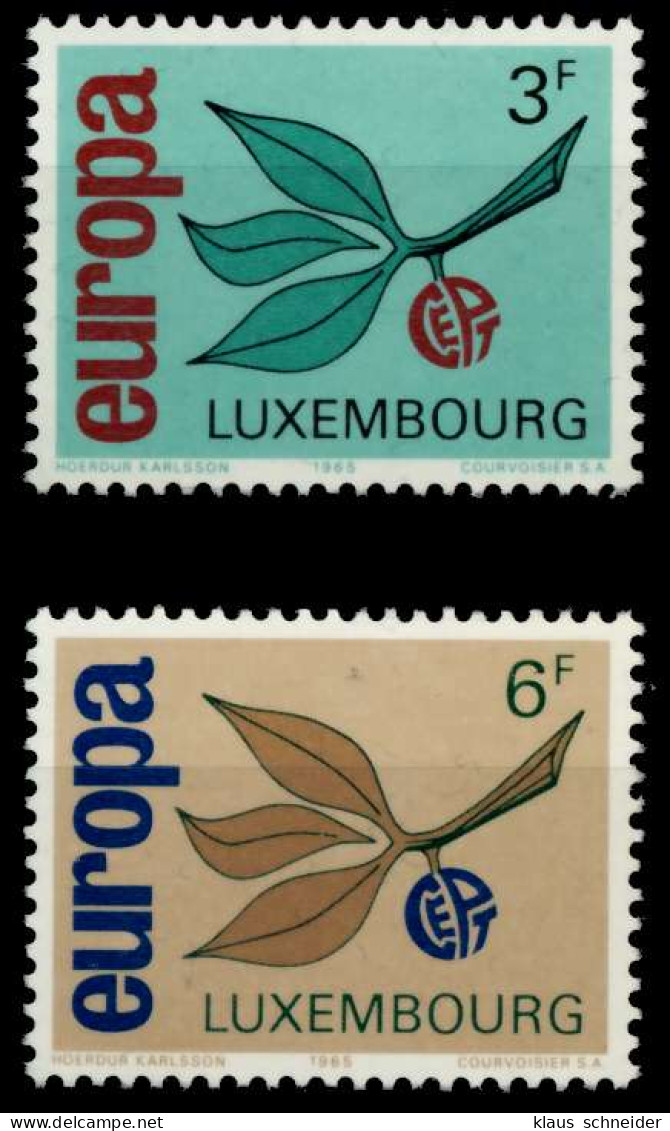 LUXEMBURG 1965 Nr 715-716 Postfrisch S042266 - Ongebruikt