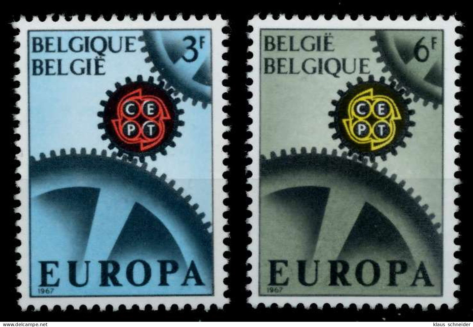 BELGIEN 1967 Nr 1472-1473 Postfrisch S049AE6 - Unused Stamps