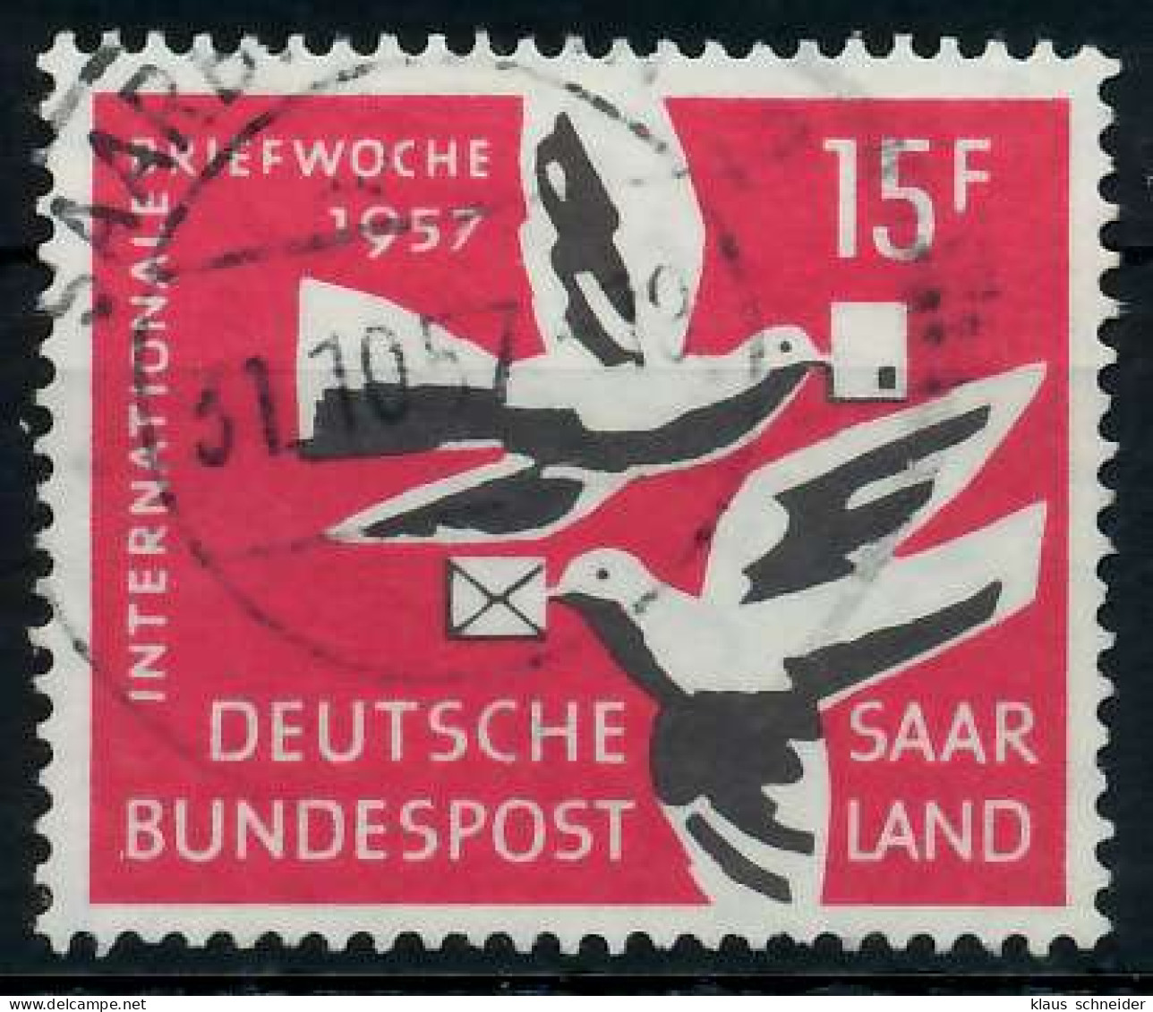 SAAR OPD 1957 Nr 408 Zentrisch Gestempelt X79C8FA - Used Stamps