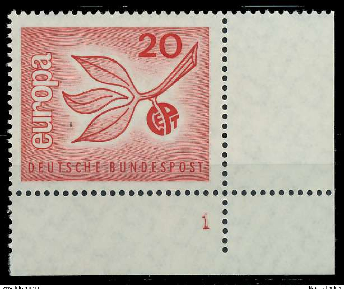 BRD BUND 1965 Nr 484 Postfrisch FORMNUMMER 1 X7EF45A - Unused Stamps