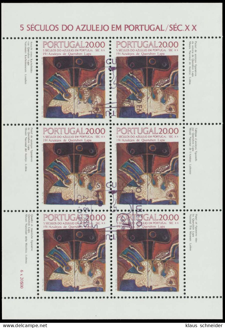 PORTUGAL Nr 1665 Zentrisch Gestempelt KLEINBG S018B56 - Blocs-feuillets