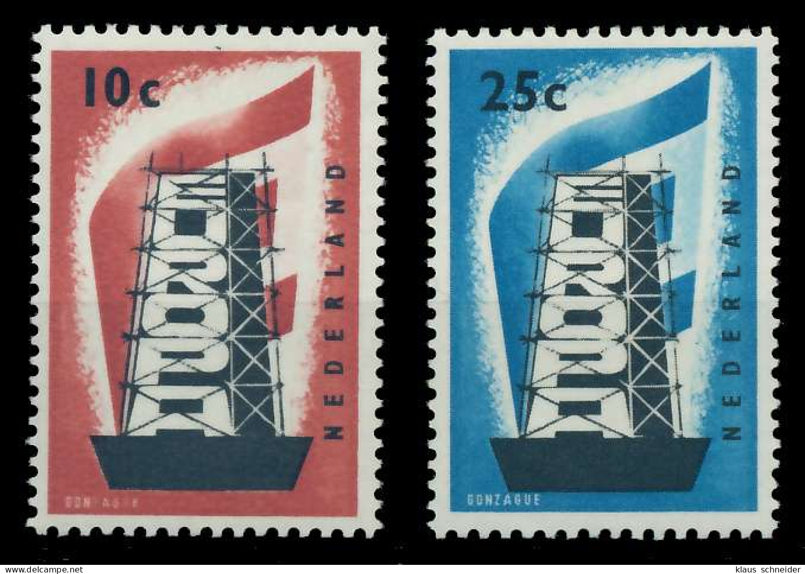 NIEDERLANDE 1956 Nr 683-684 Postfrisch X809B1A - Unused Stamps